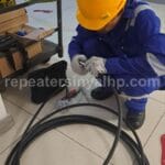 Pemasangan Penguat Sinyal Hp Repeater PT SCHLUMBERGER_ (2)