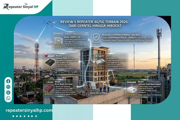 You are currently viewing 5 Review Repeater 4G 5G Terbaik 2026: Cerntel hingga HiBoost